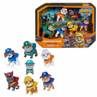 Paw Patrol Rubble And Crew 7 Figures Gift Pack