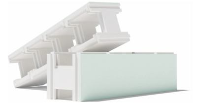 Polystyreen zwembadblok High density Small - 100 x 25 x 25 cm