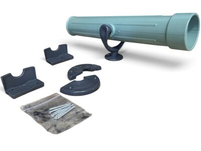 Telescoop 350 Pastel Groen/Grijs – Speelgoedtelescoop voor Speelhuis of Uitkijktoren