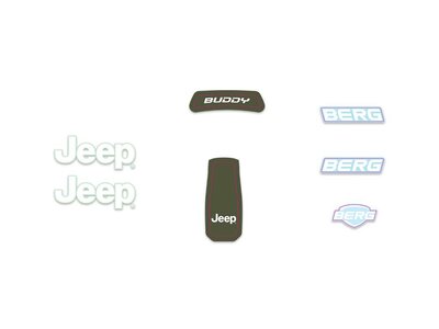 BERG-Onderdeel Skelter - Buddy 2.0 - Sticker set Jeep