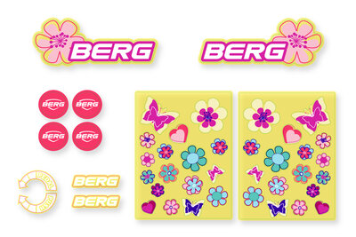 BERG-Onderdeel Skelter - Buzzy 2-in-1 - Sticker set Bloom