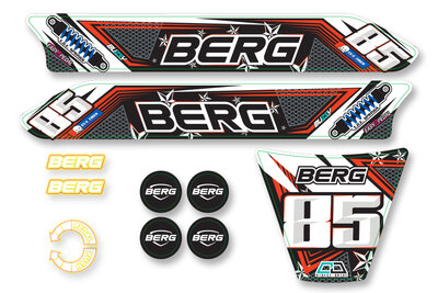 BERG-Onderdeel Skelter - Buzzy 2-in-1 - Sticker set Nitro