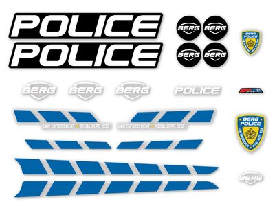 BERG-Onderdeel Skelter - Buzzy - Sticker set Police