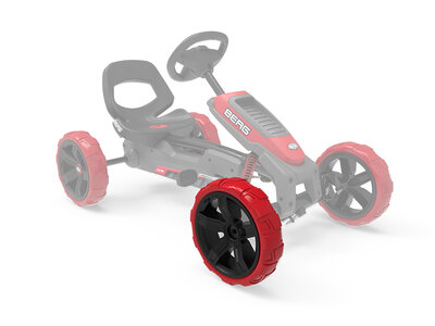 BERG-Onderdeel Skelter - wielen zwart-rood 10x2,5 front right