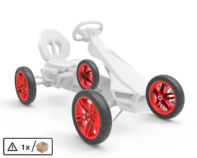 BERG-Onderdeel Skelter - wielen rood 12.5x2.50-9 slick