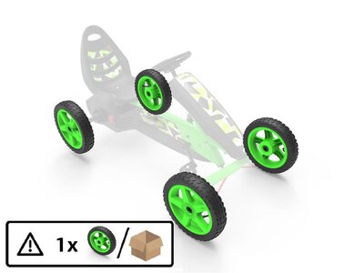 BERG-Onderdeel Skelter - wielen groen 12.5x2.50-9 all terrain