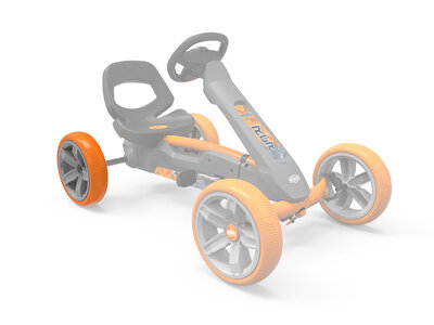 BERG-Onderdeel Skelter - wielen grijs-orange 10x2,5 rear