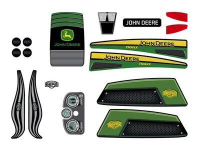 BERG-Onderdeel Skelter - XL Frame - Sticker set John Deere