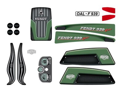 BERG-Onderdeel Skelter - XL Frame - Sticker set Fendt