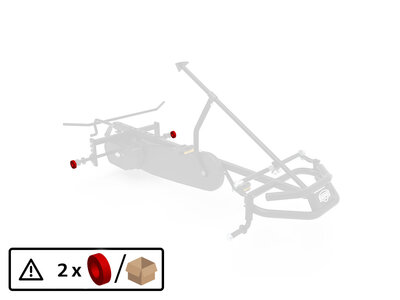 BERG-Onderdeel Skelter - XL Frame - Ring rear axle (2x)