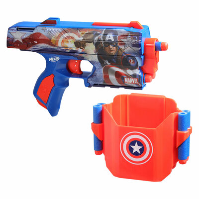 Nerf Marvel Captain America Blaster - 10 Darts