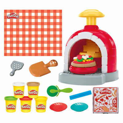 Play-Doh Stempelen en Draaien Pizzaspeelset - 5 Kleipotjes