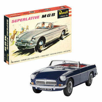 Revell Modelbouwpakket MGB Roadster - 75 Years Plastic Modelling 1:32 - 64dlg.