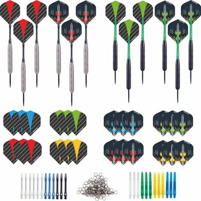 Steeltip dartpijlen - 4 sets, messing tungsten inclusief accessoires - 23 gram | Longfield