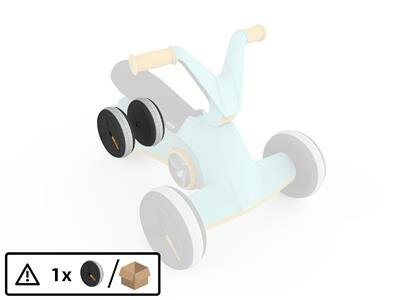 BERG GO Twirl Turquoise - Rear Wheel