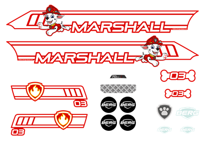 Buzzy - Sticker set Marshall
