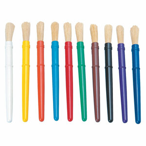 Colorations - Plastic Dikke Verfkwasten, 10st.
